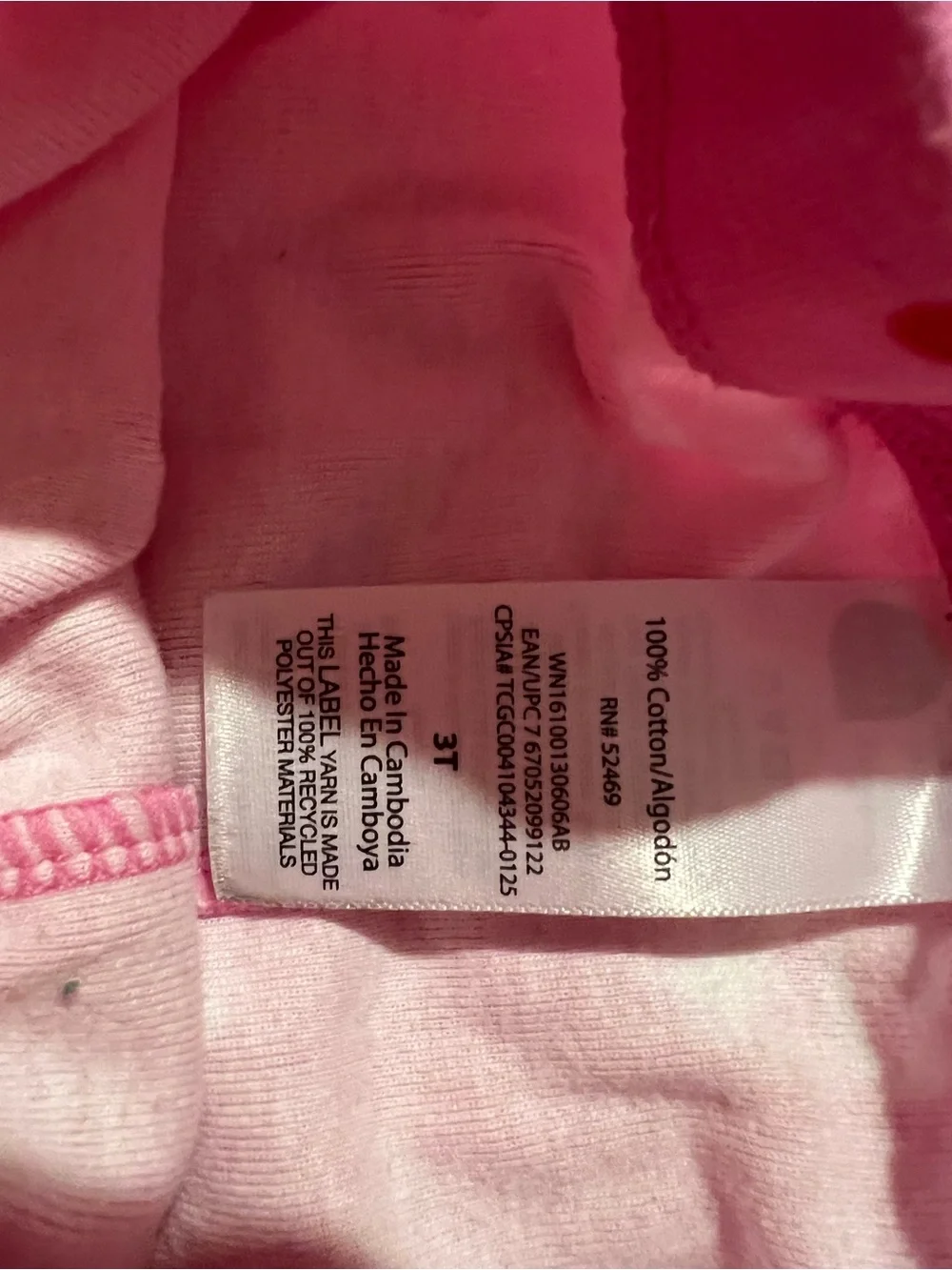 wonder nation Pink Bow & Heart Print Girls Pajama Set